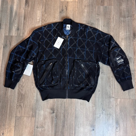 NWT Nike X Undercover Black and Blue Bomber Jacket